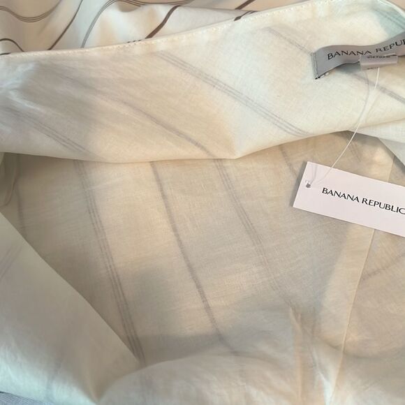 Banana Republic Cream/ Brown Striped Halter Backless Top Size‎ M Nwt - Picture 14 of 14